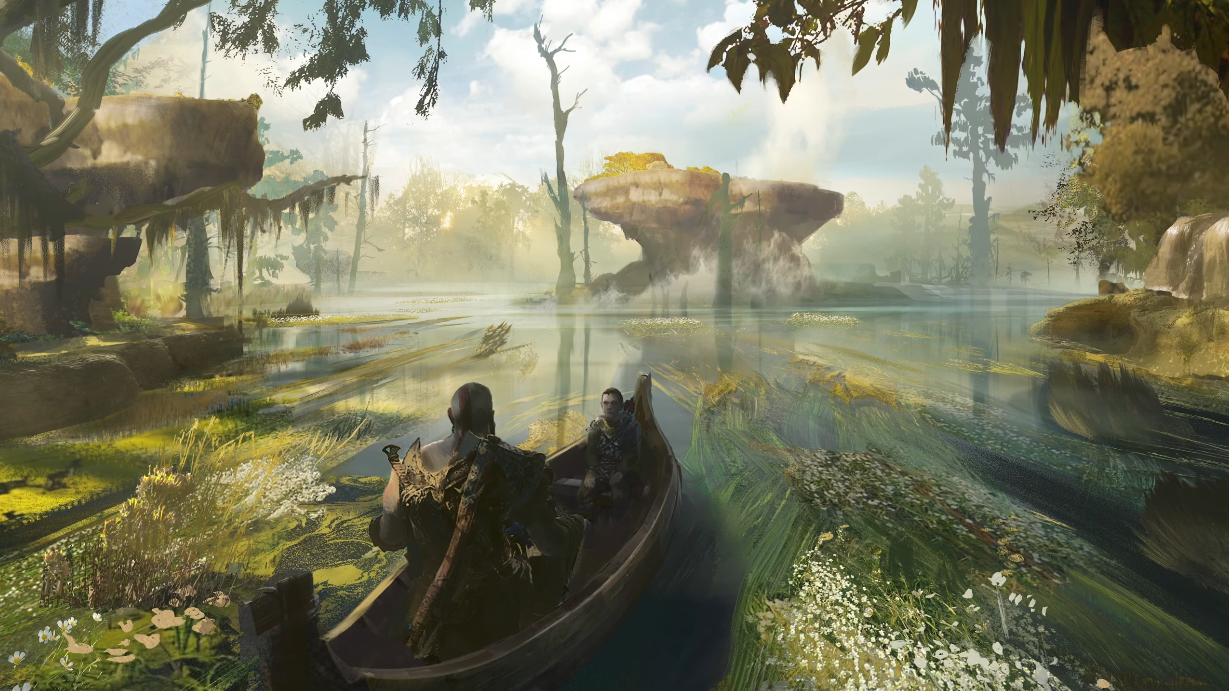Les développeurs de God of War : Ragnarok ont parlé du monde des nains de Svartalheim, où une ville industrielle est en train d'être construite parmi différents biomes.-4 Les développeurs de God of War : Ragnarok ont parlé du monde des nains de Svartalheim, où une ville industrielle est en train d'être construite parmi différents biomes.-4