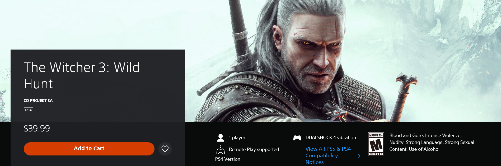L'heure est aux changements : CD Projekt Red met à jour la jaquette de The Witcher 3 : Wild Hunt sur les boutiques numériques PlayStation, Xbox et Steam.-2 L'heure est aux changements : CD Projekt Red met à jour la jaquette de The Witcher 3 : Wild Hunt sur les boutiques numériques PlayStation, Xbox et Steam.-2