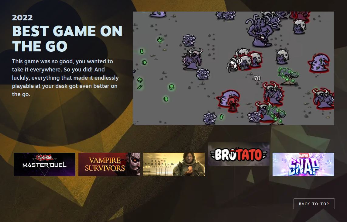 Valve a présenté les 11 nominations de la cérémonie des Steam Awards, dont : "Jeu de l'année", "Meilleure histoire", "Meilleure bande sonore", etc.-12 Valve a présenté les 11 nominations de la cérémonie des Steam Awards, dont : "Jeu de l'année", "Meilleure histoire", "Meilleure bande sonore", etc.-12