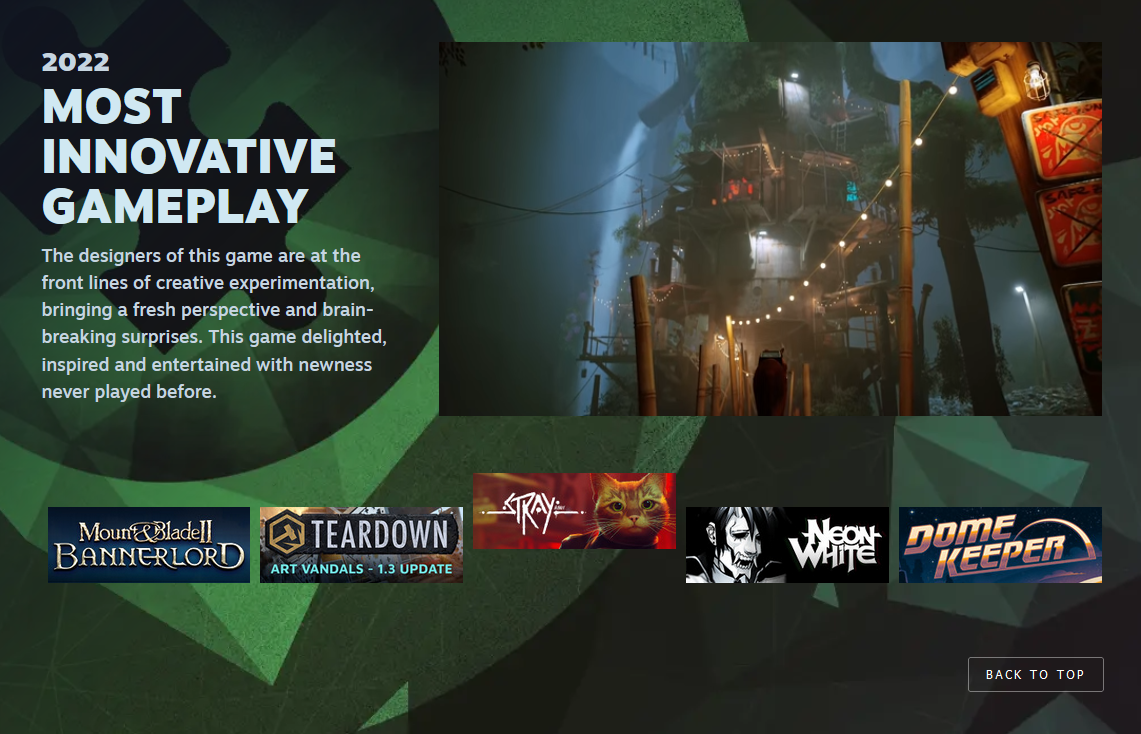 Valve a présenté les 11 nominations de la cérémonie des Steam Awards, dont : "Jeu de l'année", "Meilleure histoire", "Meilleure bande sonore", etc.-7 Valve a présenté les 11 nominations de la cérémonie des Steam Awards, dont : "Jeu de l'année", "Meilleure histoire", "Meilleure bande sonore", etc.-7