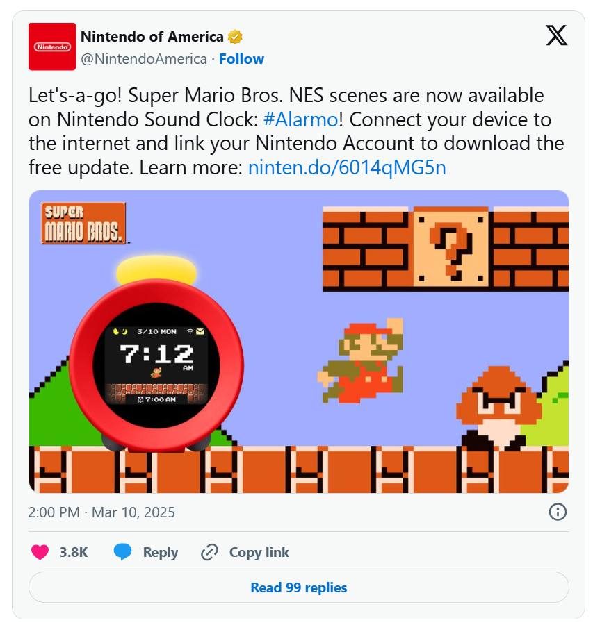 Réveil Nintendo Alarmo Réveil Nintendo Alarmo