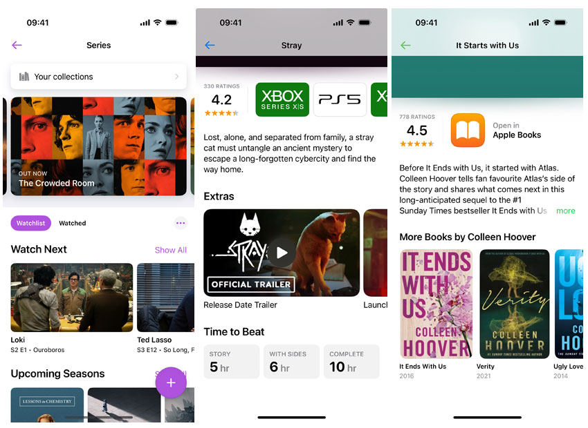 Capture d'écran de l'application Sequel sur iPhone Capture d'écran de l'application Sequel sur iPhone
