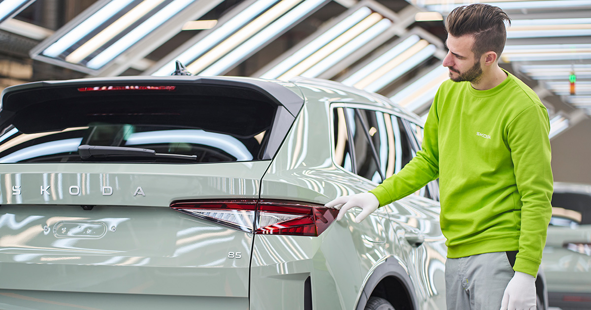 Škoda Elroq en production Škoda Elroq en production