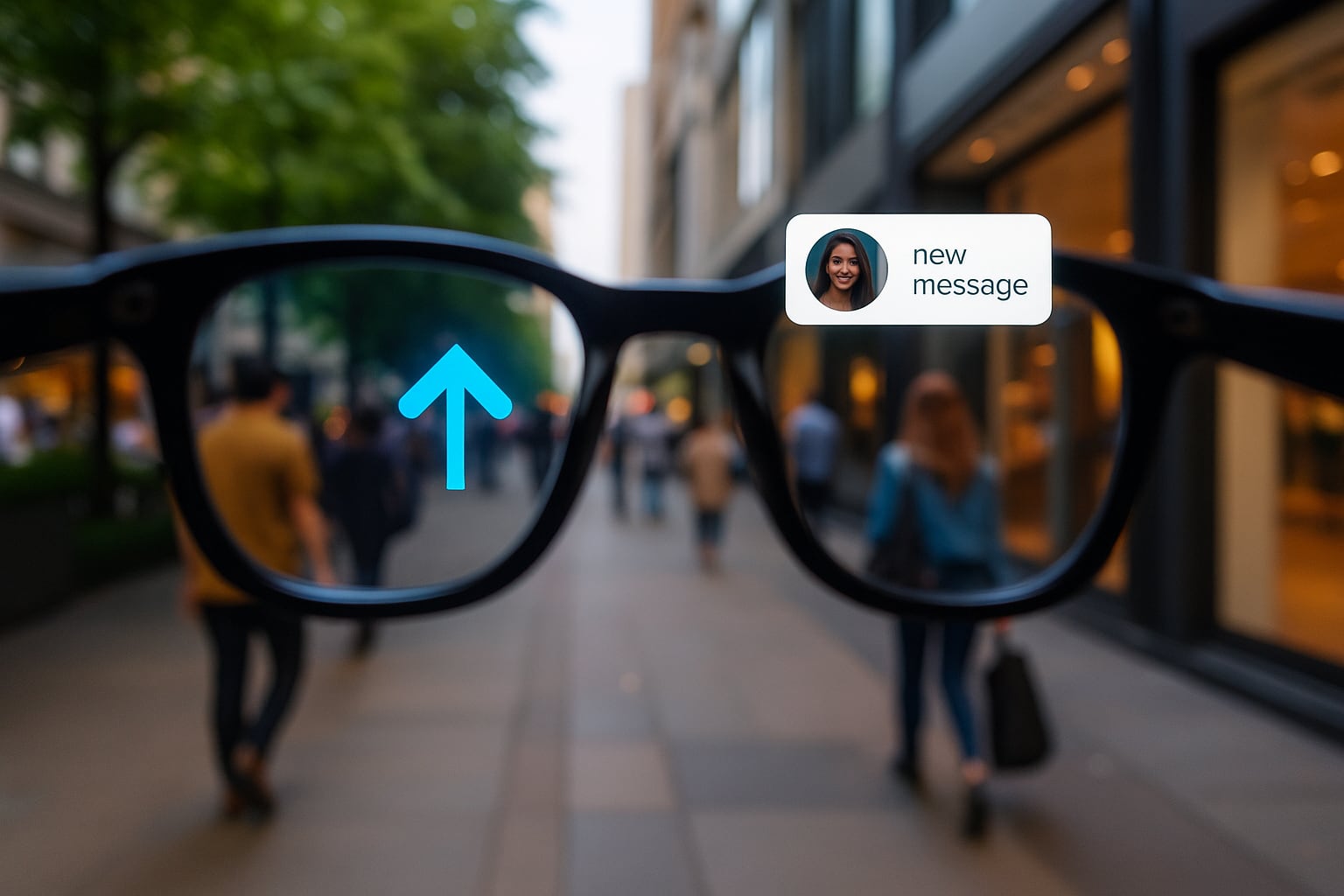 Pourquoi les lunettes intelligentes ne décollent-elles pas encore ?-3 Image illustrative de lunettes intelligentes en action