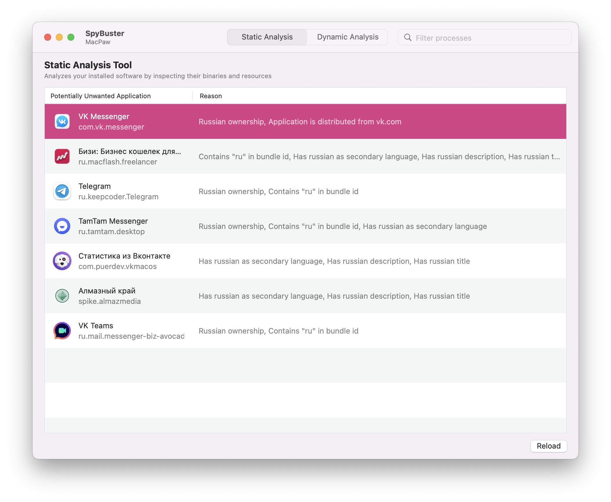MacPaw lance SpyBuster : une application pour macOS qui permet de traquer les logiciels espions russes et biélorusses MacPaw lance SpyBuster : une application pour macOS qui permet de traquer les logiciels espions russes et biélorusses