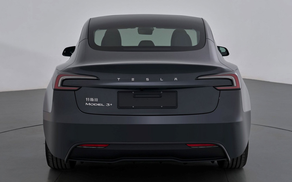 Tesla Model 3+ en Chine, illustration par MIIT