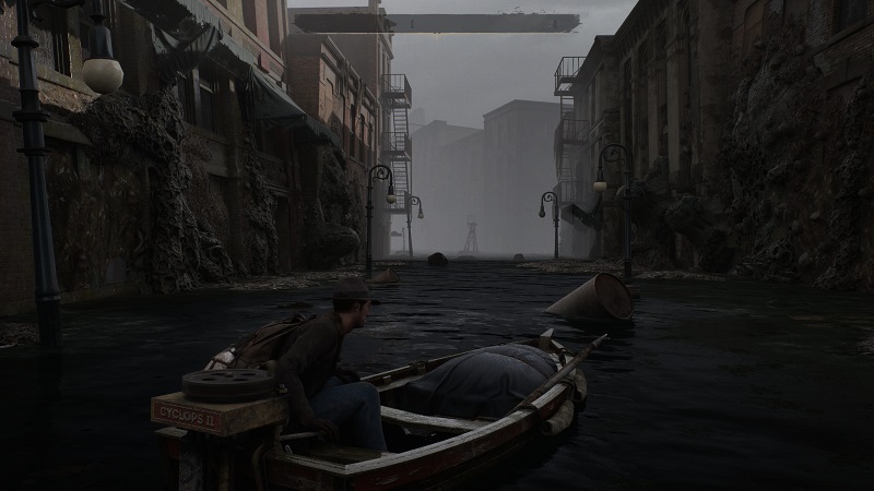 Capture d'écran du remaster de The Sinking City, textures améliorées Capture d'écran du remaster de The Sinking City, textures améliorées