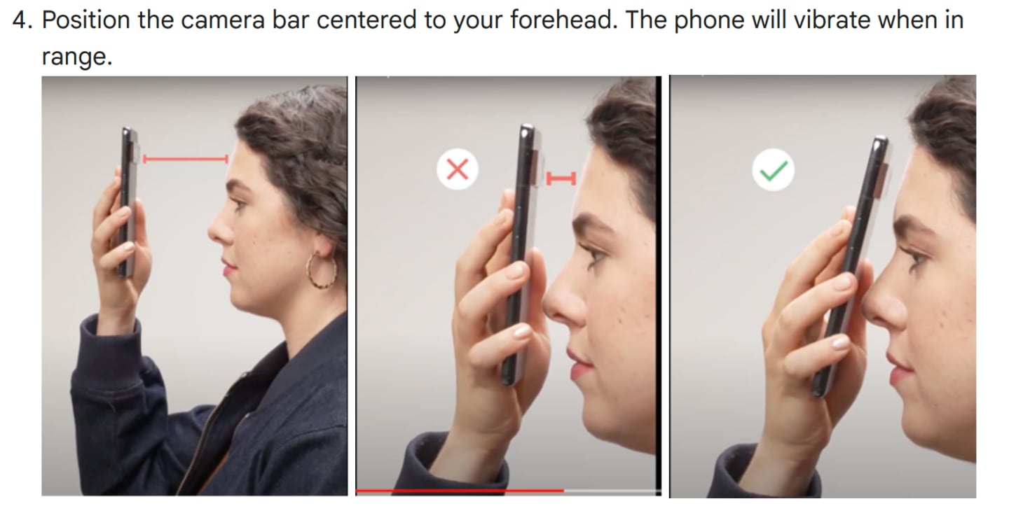 Le Google Pixel 8 Pro peut désormais mesurer votre température corporelle lorsque vous le passez sur votre visage. Le Google Pixel 8 Pro peut désormais mesurer votre température corporelle lorsque vous le passez sur votre visage.