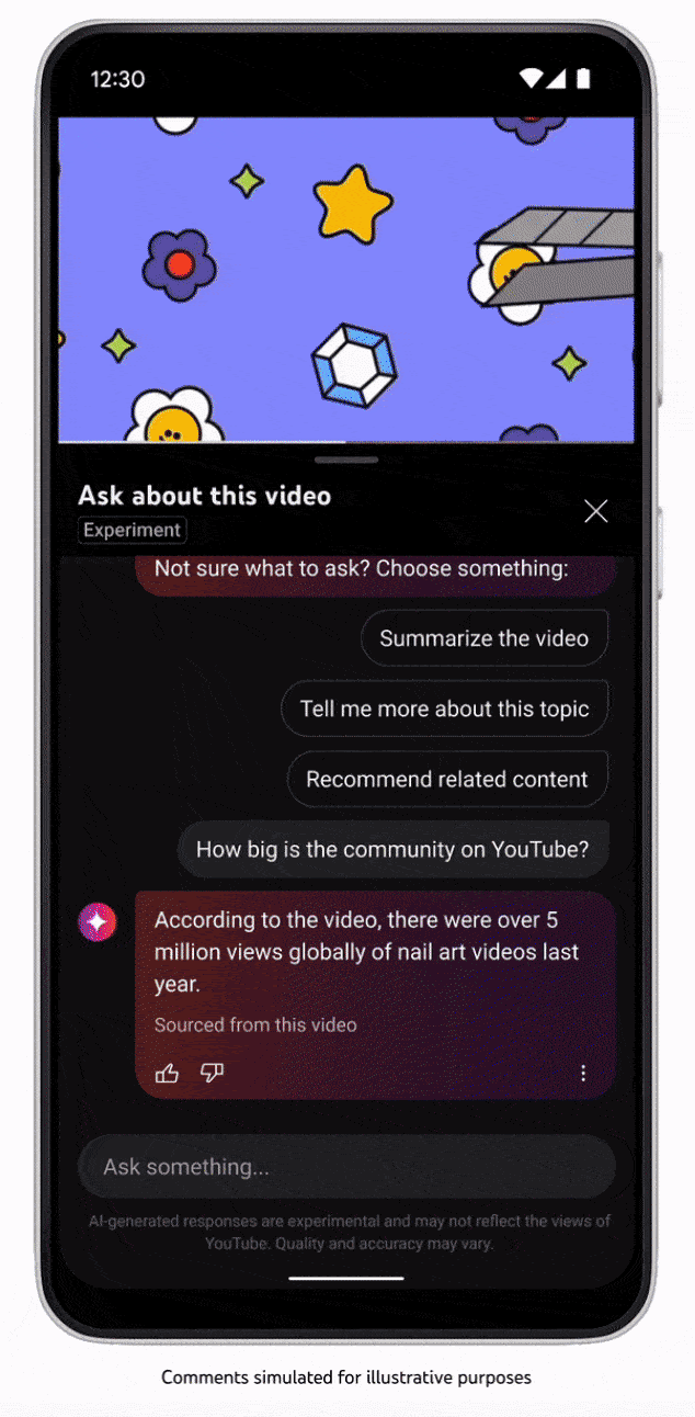 YouTube teste des outils d'IA pour trier les commentaires par sujet et un chatbot pour les vidéos-3 YouTube teste des outils d'IA pour trier les commentaires par sujet et un chatbot pour les vidéos-3