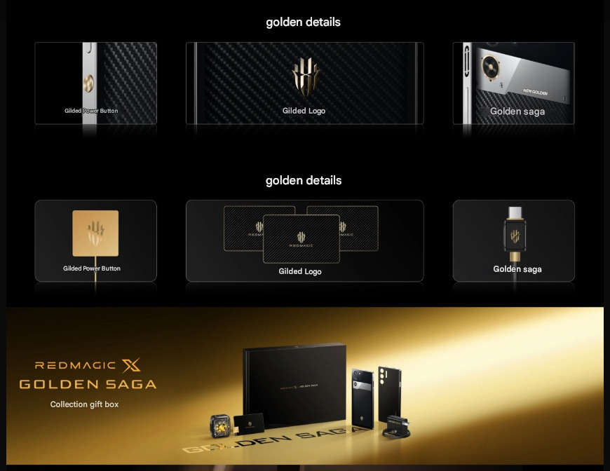 Nouveau modèle de smartphone RedMagic X Golden Saga Nouveau modèle de smartphone RedMagic X Golden Saga