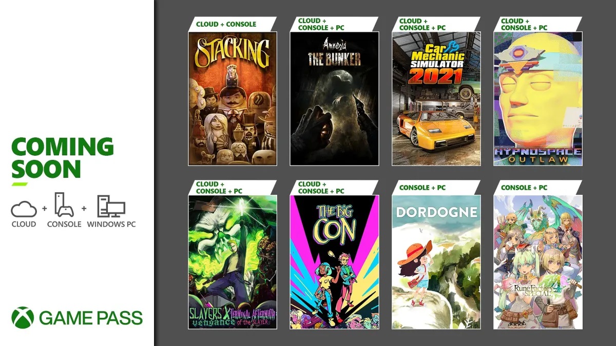 Microsoft a publié une liste de nouvelles sorties sur son service Game Pass. En tête de liste se trouve le jeu d'horreur Amnesia : The Bunker. Microsoft a publié une liste de nouvelles sorties sur son service Game Pass. En tête de liste se trouve le jeu d'horreur Amnesia : The Bunker.