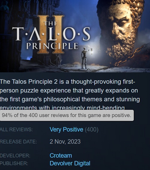 Les joueurs sont enthousiastes : le jeu de réflexion The Talos Principle 2 reçoit d'excellentes critiques sur Steam-2 Les joueurs sont enthousiastes : le jeu de réflexion The Talos Principle 2 reçoit d'excellentes critiques sur Steam-2