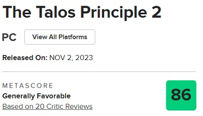 Un superbe jeu de puzzle au sens profond : les critiques sont dithyrambiques à l'égard de The Talos Principle 2 et lui attribuent d'excellentes notes.-3 Un superbe jeu de puzzle au sens profond : les critiques sont dithyrambiques à l'égard de The Talos Principle 2 et lui attribuent d'excellentes notes.-3