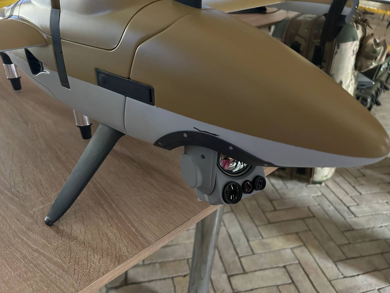 Le module optique du drone Vector de NextVision. Le module optique du drone Vector de NextVision.