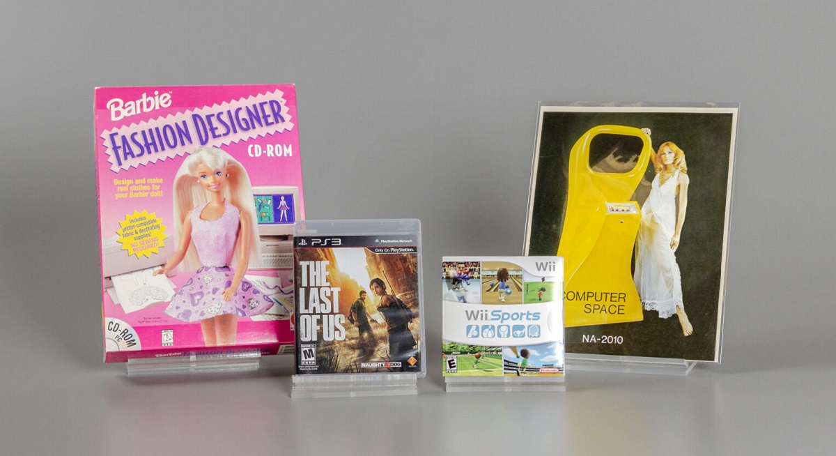 The Last of Us, Wii Sports, Computer Space et Barbie Fashion Designer ont été admis au Panthéon des jeux vidéo du Musée Strong. The Last of Us, Wii Sports, Computer Space et Barbie Fashion Designer ont été admis au Panthéon des jeux vidéo du Musée Strong.