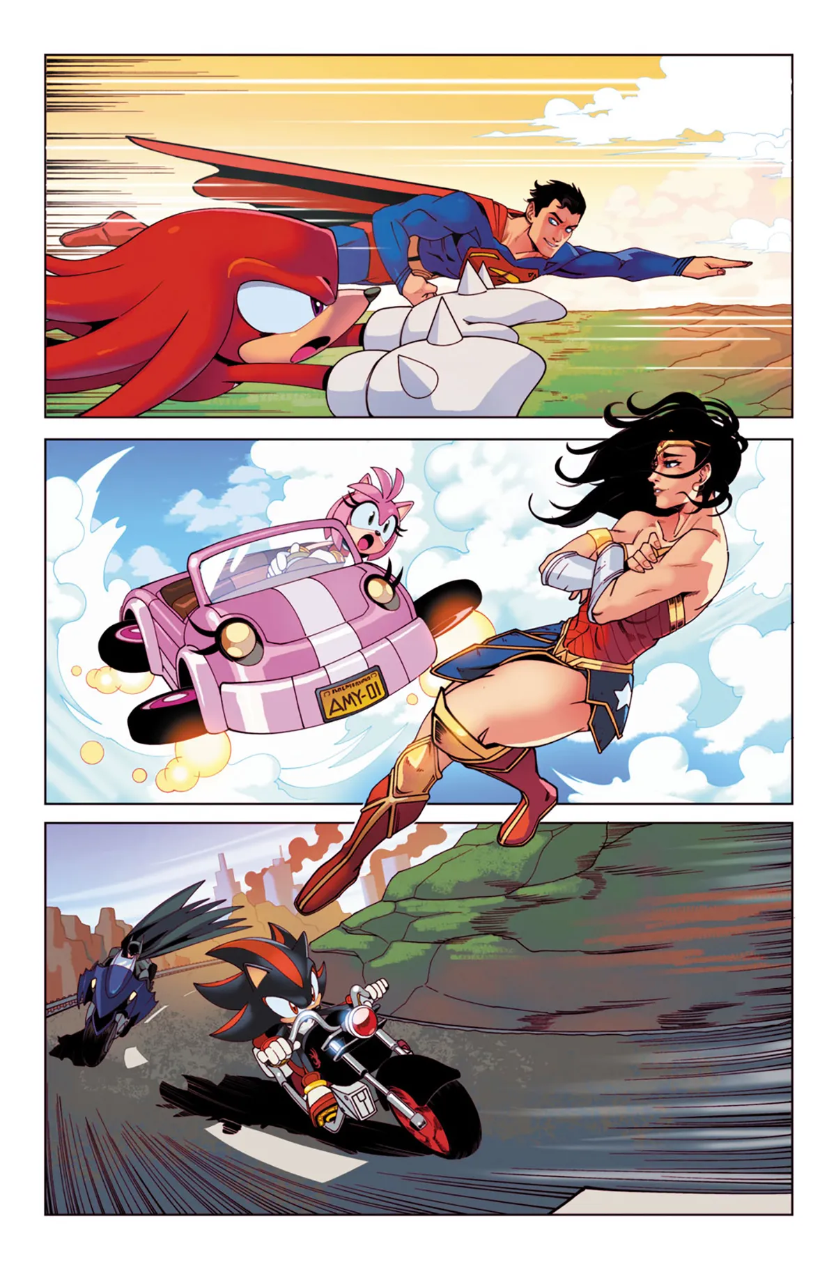 Les aventures conjointes de Sonic et de la Ligue des Justiciers Les aventures conjointes de Sonic et de la Ligue des Justiciers