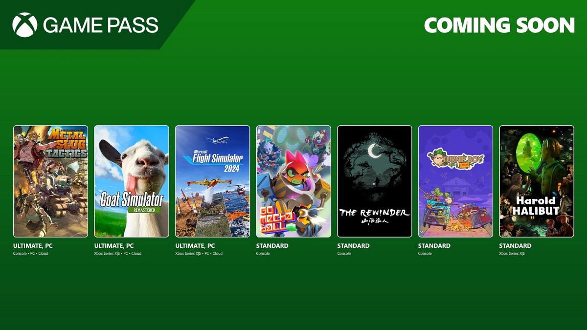 Chèvres, avions et plus encore : Microsoft a dévoilé la liste des nouveautés du Xbox Game Pass pour la première quinzaine de novembre. Chèvres, avions et plus encore : Microsoft a dévoilé la liste des nouveautés du Xbox Game Pass pour la première quinzaine de novembre.