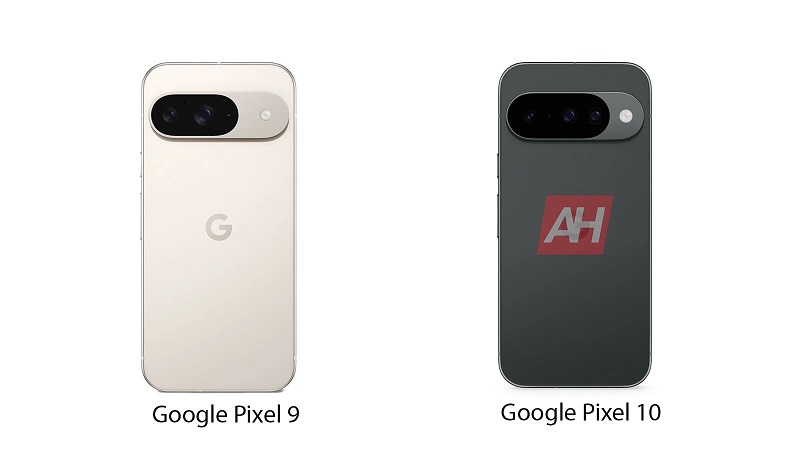 Comparaison des caméras Pixel 10 et Pixel 9a