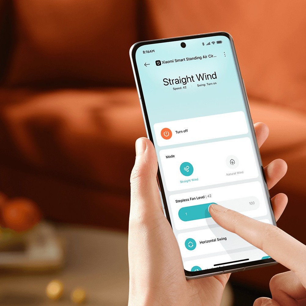 L'application Xiaomi Home pour contrôler le ventilateur de circulation d'air sur pied intelligent