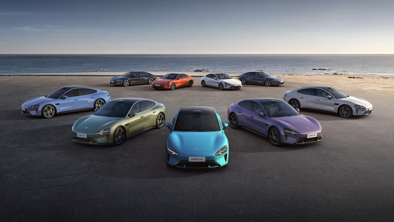 Choix de couleurs pour la voiture électrique Xiaomi SU7