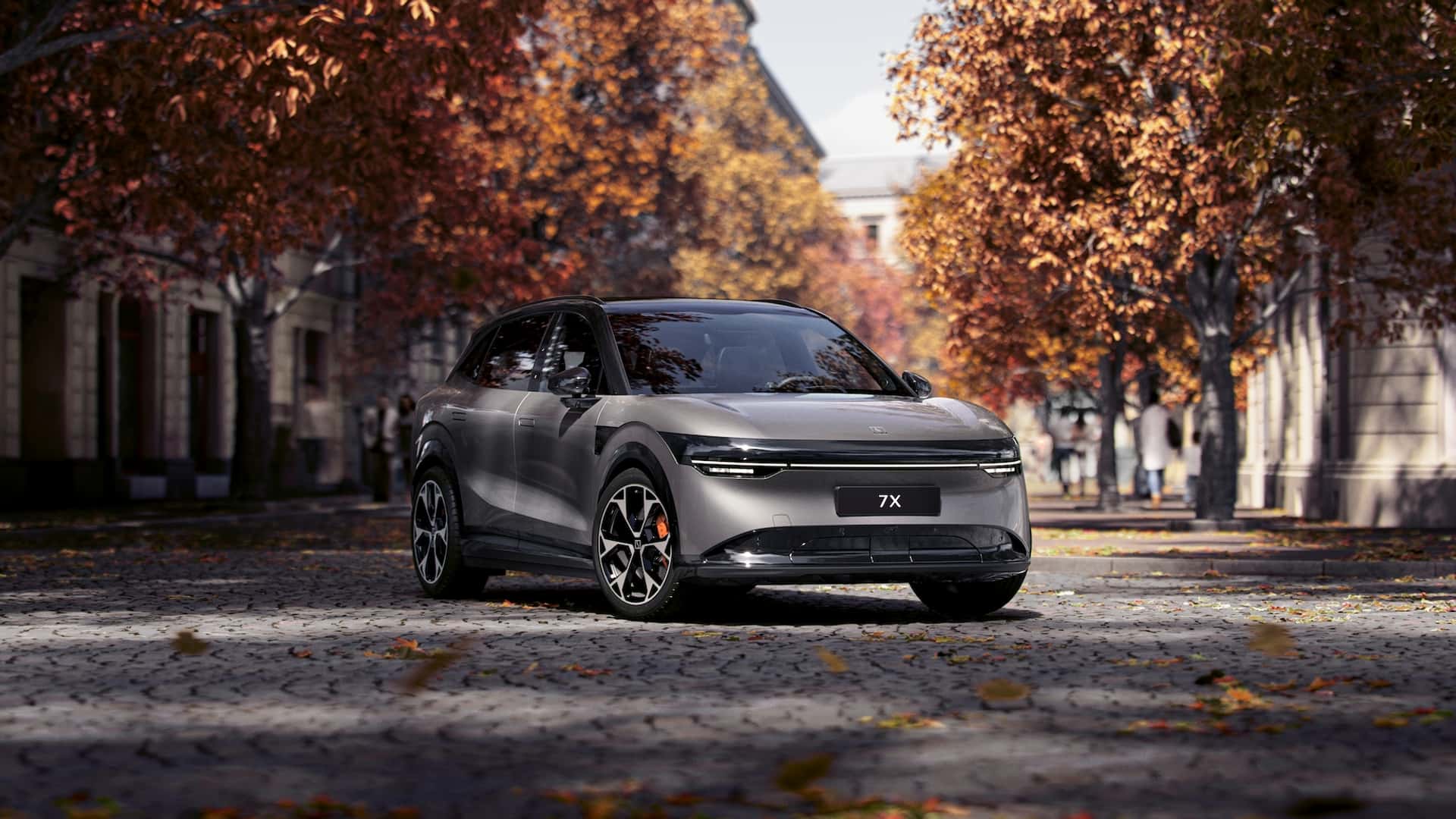 Intérieur du crossover Zeekr 7X avec sellerie en cuir